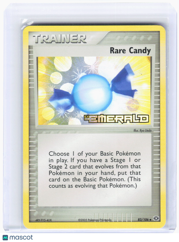 Emerald Rare Candy Reverse Holo Uncommon (Lightly Played) #83/106