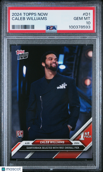 2024 Topps Now Caleb Williams #D1 PSA 10