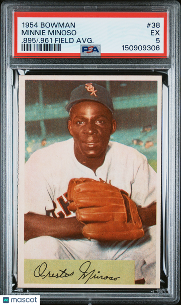 1954 Bowman Minnie Minoso #38. 895. 961 Field Avg. PSA 5