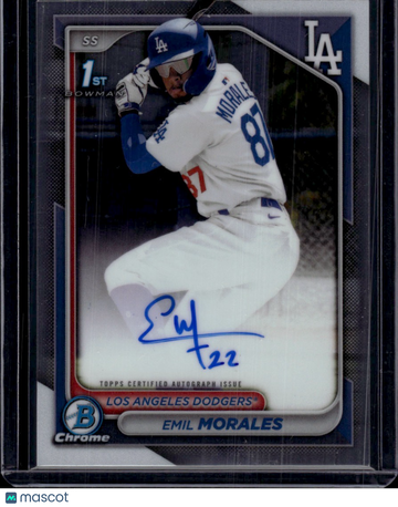 2024 Bowman Chrome Emil Morales #CPA-EM 1st Bowman