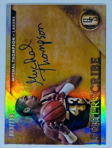 Mychal Thompson 2014-15 Gold Standard SuperScribe On Card Auto Autograph /199