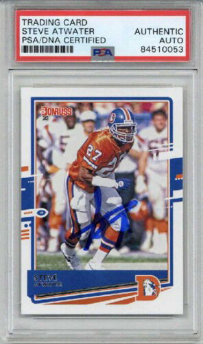 STEVE ATWATER SIGNED AUTOGRAPHED DONRUSS PANINI #94 DENVER BRONCOS RARE PSA/DNA