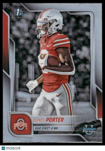 2025 Topps Bowman Chrome University Quincy Porter #95 Refractor