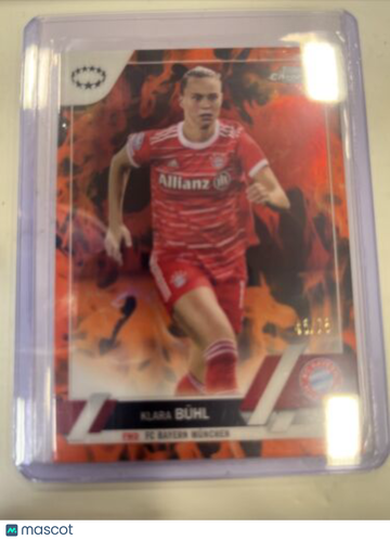 2022-23 TOPPS CHROME WOMENS CHAMPIONS LEAGUE KLARA BUHL Numbered Serial
