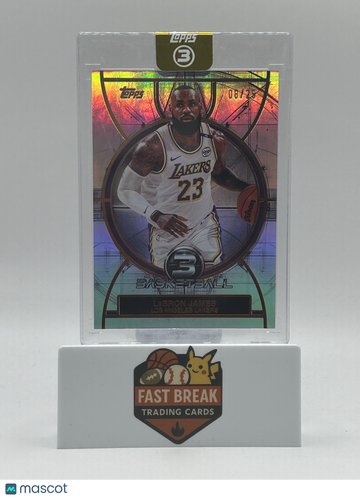 2024 Topps Three Point Basketball LeBron James #42 Refractor /25