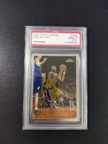 1996 Topps Chrome #138 Kobe Bryant  PSA 9 (oc)