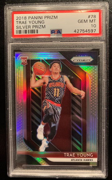 2018 Prizm Silver Trae Young PSA 10