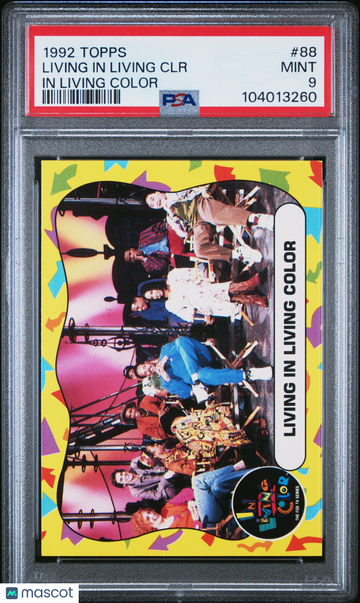 1992 Topps In Living Color JIM CARREY JAMIE FOXX DAMON WAYANS DAVID ALAN GRIER ROOKIE #88 PSA 9
