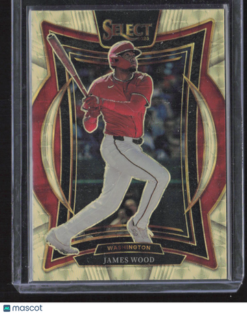 2025 Panini Select Baseball Prizm Concourse James Wood #36 Gold