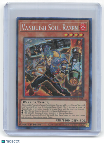 Wild Survivors Vanquish Soul Razen Foil Collector's Rare 1st Edition Near Mint #WISU-EN016