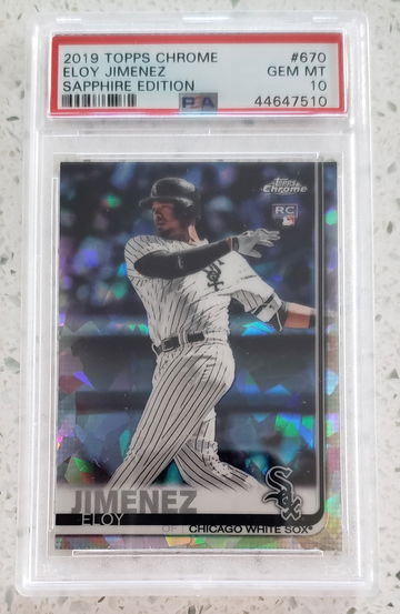 2019 Topps Chrome Sapphire Eloy Jimenez Rookie RC PSA 10