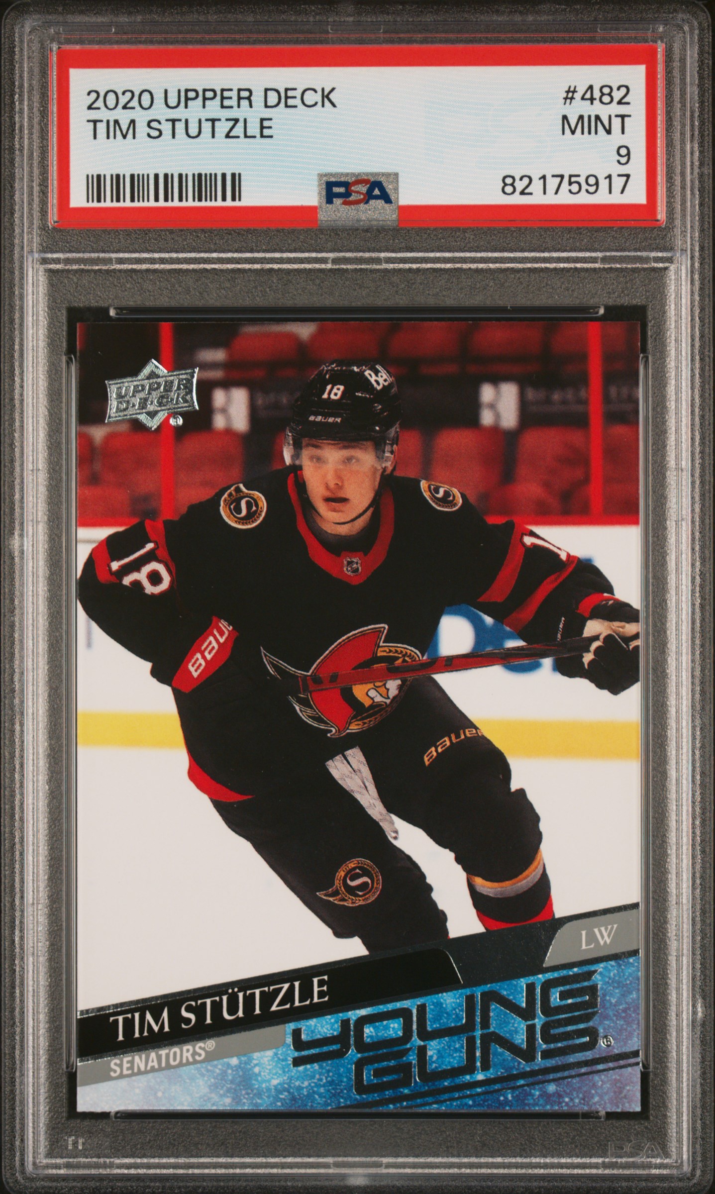 2020 Upper Deck Tim Stutzle #482 PSA 9