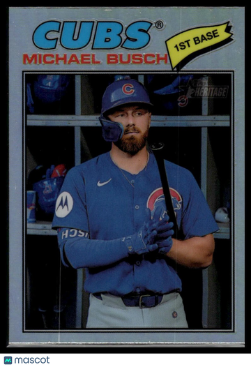 2026 Topps Heritage Michael Busch #305 Chrome Refractors