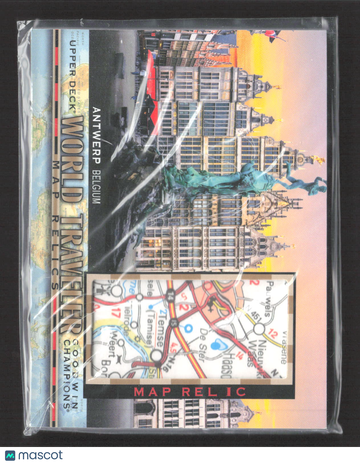 2021 Upper Deck Goodwin Champions World Traveler Map Relics Map Relic #WT-257