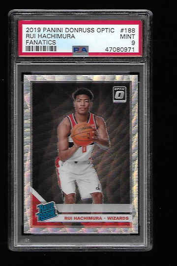 2019 Donruss Optic Fanatics Rui Hachimura PSA 9