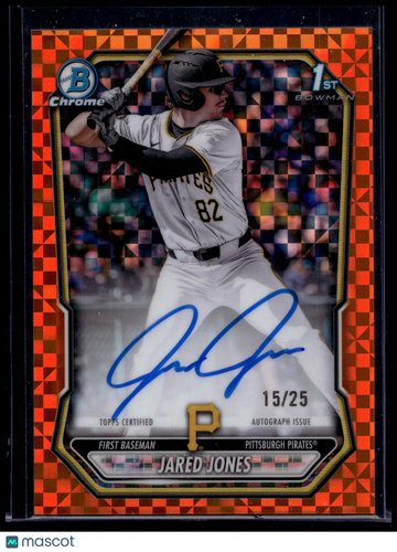 2026 Bowman Chrome Jared Jones #CPA-JJ Orange Mega Box Refractor /25