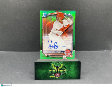 2025 Bowman Chrome Yairo Padilla #CPA-YP True Green Refractor /93