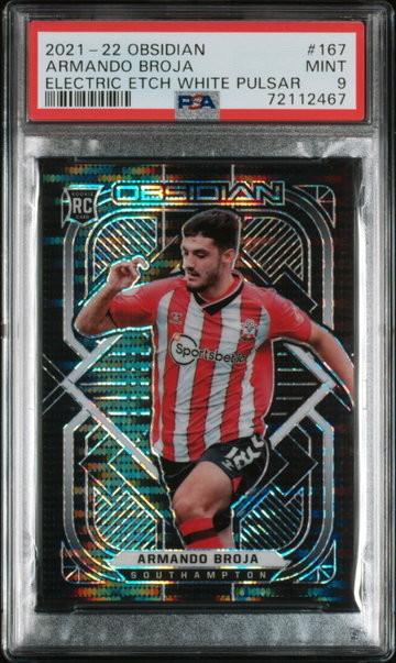 2021 Panini Obsidian Electric Etch White Pulsar Armando Broja #167 /11 11/11 PSA 9 72112467