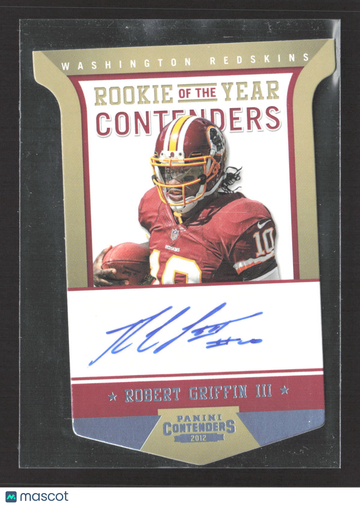 2012 Panini Contenders Rookie of the Year Contenders Robert Griffin III #1 03/10 Auto