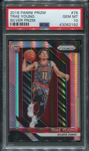 Trae Young Prizm Silver PSA 10
