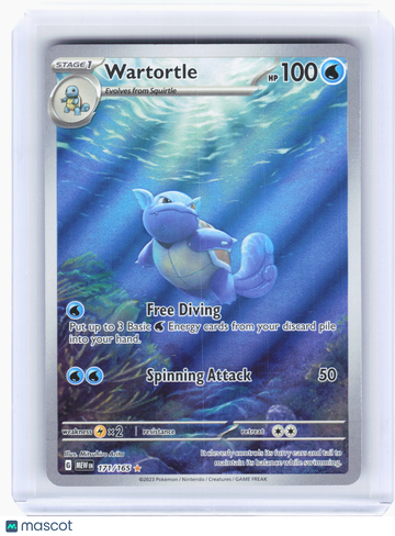 Scarlet & Violet 151 Wartortle Holo Illustration Rare #171