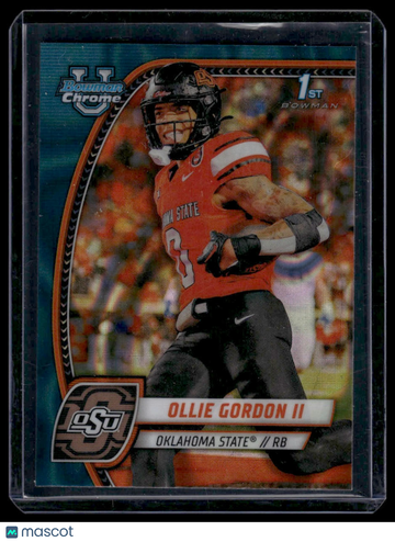 2024 Bowman University Chrome Ollie Gordon II #197 Teal Lava
