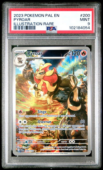 2023 Pokemon Scarlet and Violet Paldea Evolved Pyroar Ir #200 PSA 9