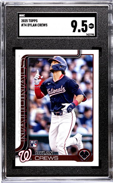 2025 Topps #74 Dylan Crews SGC 9.5