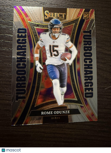 2024 Panini Select Rome Odunze #22 Turbocharged