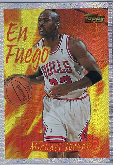 1996-97 Topps Michael Jordan Season's Best En Fuego #1 Bulls S949