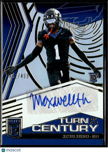 Maxwell Hairston 2025 Panini Donruss Elite Turn of the Century RC Auto /499 Buffalo Bills