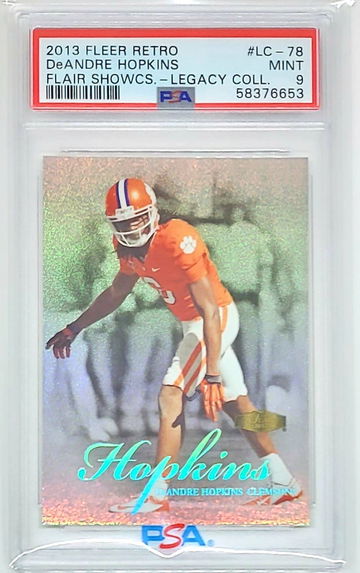 2013 FLEER RETRO DEANDRE HOPKINS SSP RC 1999 SHOWCASE LEGACY #/150 PSA 9 POP 1