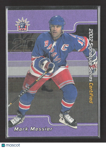 1993 In The Game Signature Series Certified Mark Messier #C-55