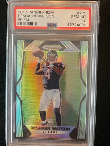 2017 Prizm silver Deshaun Watson PSA 10 
