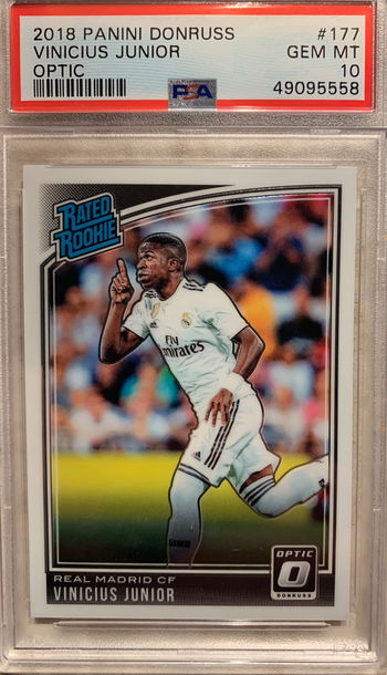 2018 Vinicius Junior Donruss Optic PSA 10