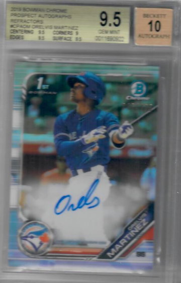 Orelvis Martinez Bowman Chrome Refractor Auto /499