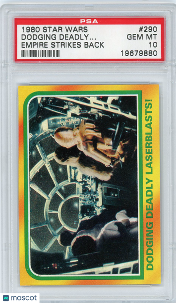 1980 Star Wars Empire Strikes Back Dodging Deadly.. . #290 PSA 10
