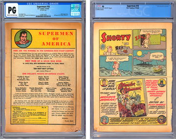 SUPERMAN #18 CGC *PG* 8th PG ONLY *WONDER WOMAN #1 HALF-PG AD* JERRY SIEGEL 1942