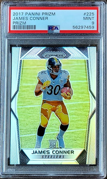 2017 JAMES CONNER Panini SILVER Prizm PSA 9 Rookie RC #225
