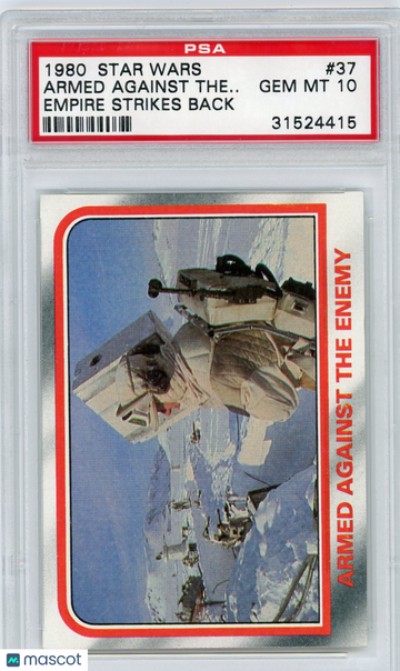 1980 Star Wars Empire Strikes Back Armed Against The.. #37 PSA 10