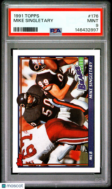 1991 Topps Mike Singletary #176 PSA 9