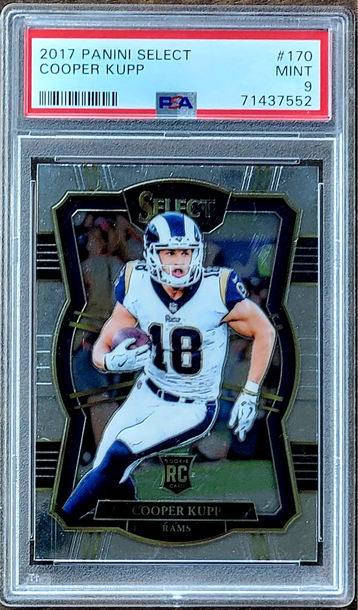 2017 COOPER KUPP Panini Select SILVER PRIZM Premier Level PSA 9 POP 26 RC #170