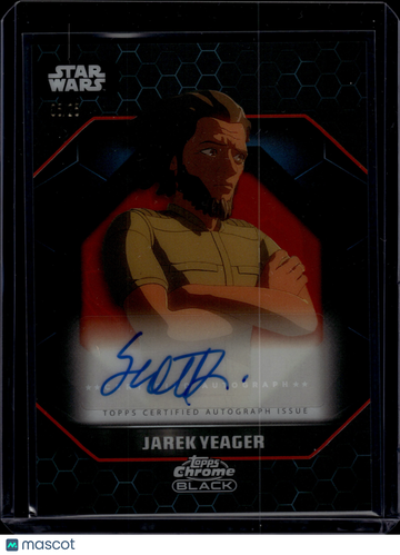 2024 Topps Star Wars Chrome Black Jarek Yeager Certified Autograph #ALS-SL