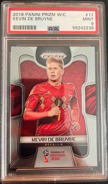 2018 Panini Prizm World Cup Kevin De Bruyne PSA 9