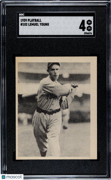 1939 Playball Lemuel Young #102 SGC 4