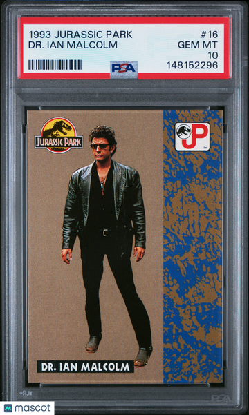 1993 Jurassic Park Jeff Goldblum DR. Ian Malcolm #16 PSA 10