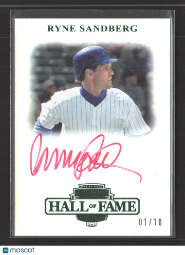 2012 Press Pass Legends Hall of Fame Edition Ryne Sandberg #LG-RSA /10