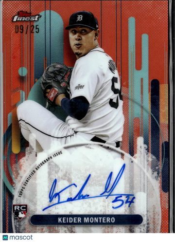 2025 Topps Finest Keider Montero #FA-KMO /25 RC