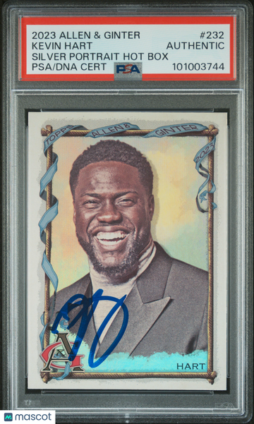 2023 Topps Allen & Ginter Kevin Hart #232 Silver Portrait Hot Box PSA A Auto A