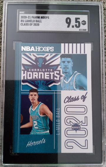 2020-21 Panini Hoops #6 Lamelo Ball Class Of 2020 SGC 9.5 